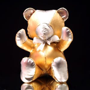 Metallic Leather Teddy Bear (12")