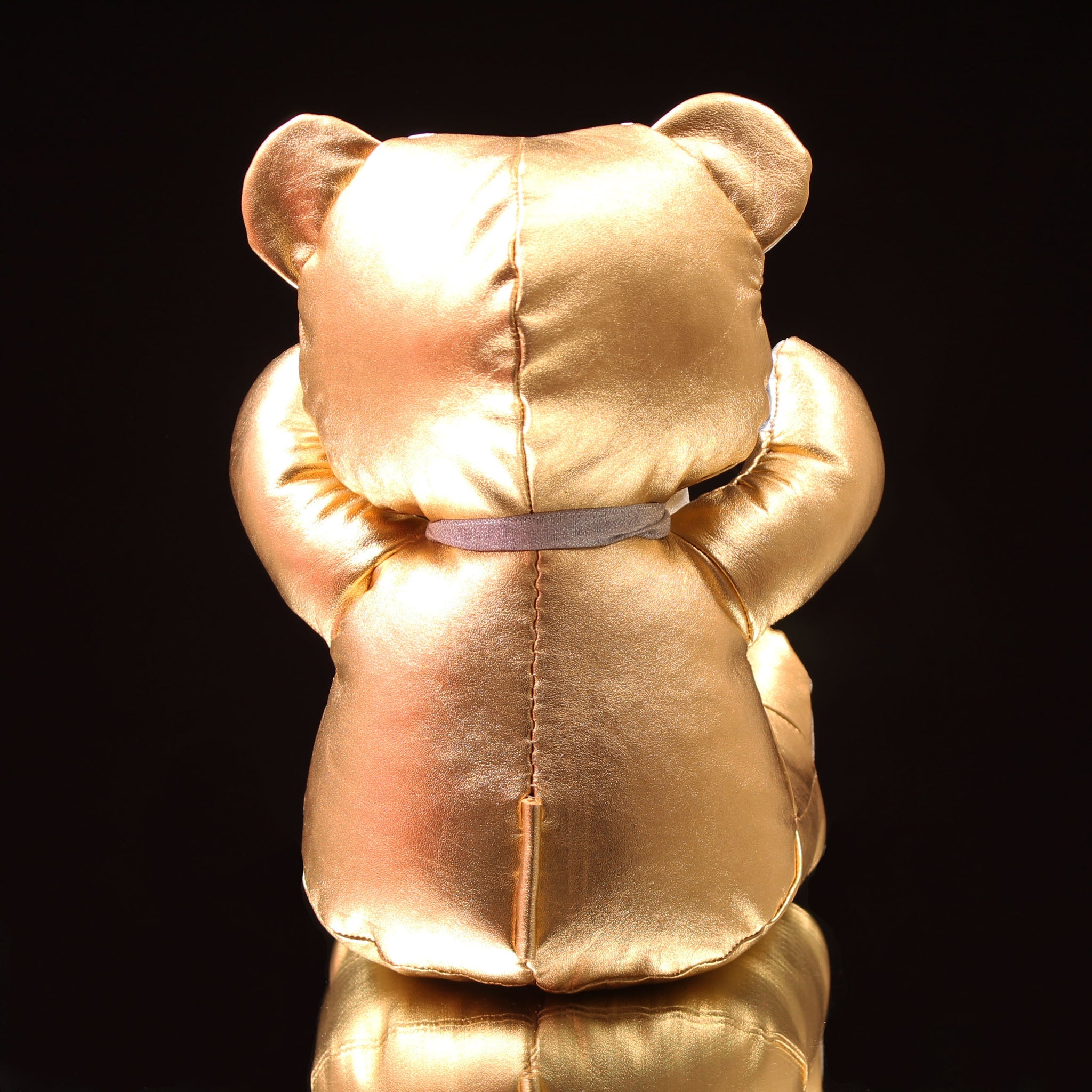 Metallic Leather Teddy Bear (12")
